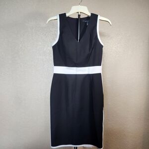 White House Black Market Two-Tone Midi Dress